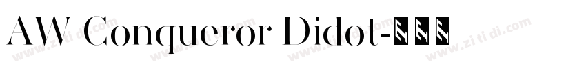 AW Conqueror Didot字体转换 AW Conqueror Didot字体转换